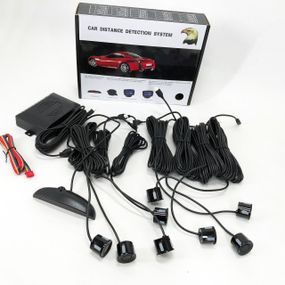 Парктроник (парковочный радар) Assistant Parking Sensor, 8 черных датчиков QK-62