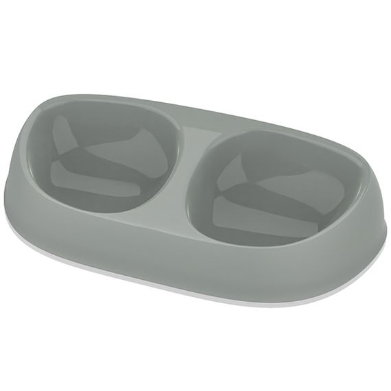 Миска двойная для котов Moderna Sensibowl, 2 х 200 мл, оливковый