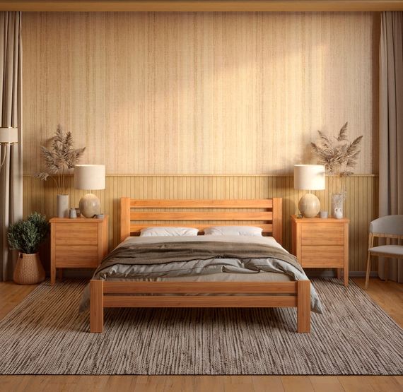 Односпальне ліжко Mebigrand Прем'єра Вільха 90х200 см (MBG-2070)