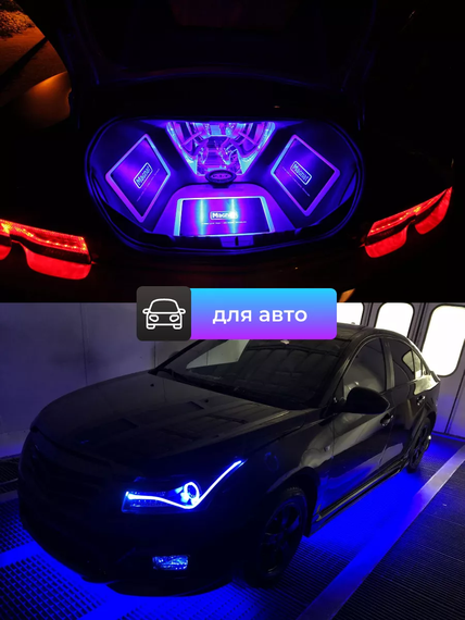 Гибкий Smart Neon 2м USB управление с телефона + пульт ДУ | Зображення 4