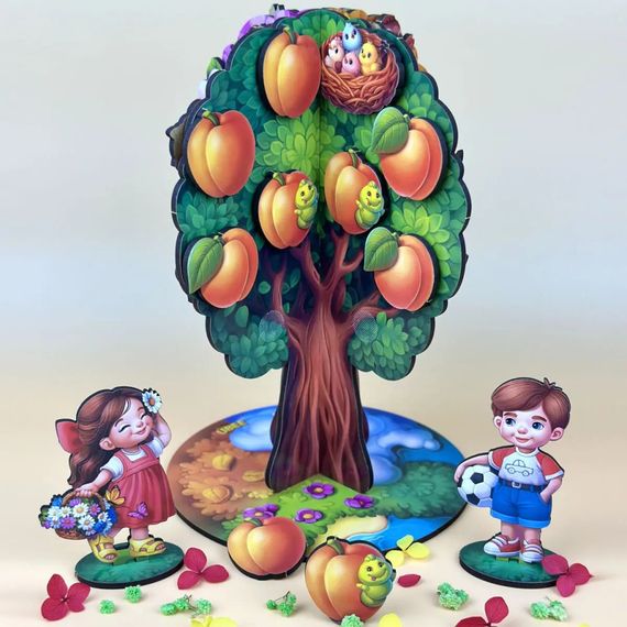 Дитяча настільна гра "Пори року абрикоса" (ПСД295) PSD295 дерев'яна | Зображення 9