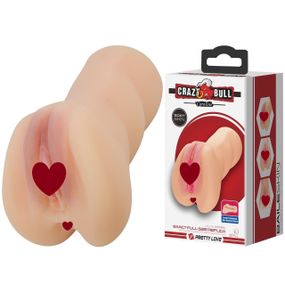 Мастурбатор вагіна CRAZY BULL - Caroline, Double holes TPR Sex Aura