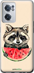 Чохол на OnePlus Nord CE 2 Єнотик з кавуном "4605u-2589-2448"