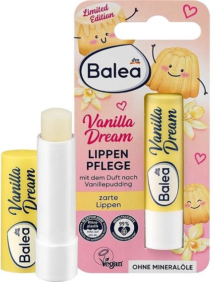 Balea бальзам для губ vanilla dream 4.8г