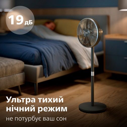 Вентилятор для підлоги Philips CX3550/01 48 Вт чорний | Зображення 4