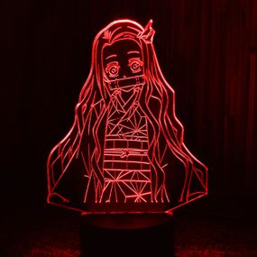 Акриловий світильник-нічник Незуко Камадо 3 червоний tty-n001369