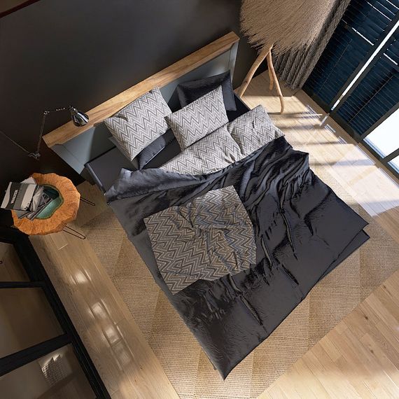 Ліжко двоспальне Еверест Нордік-1600 (підйомний механізм) 160х200 см Графіт/Дуб крафт золотий (EVR-5560) | Зображення 6