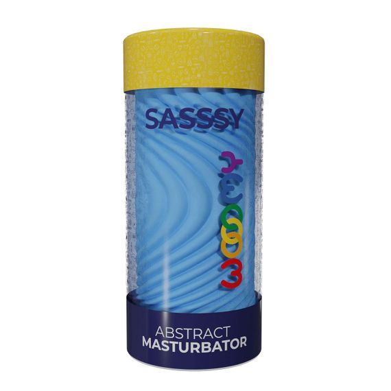 Мастурбатор Wooomy Sasssy Abstract Masturbator, наскрізний, двосторонній Sex Aura | Зображення 5