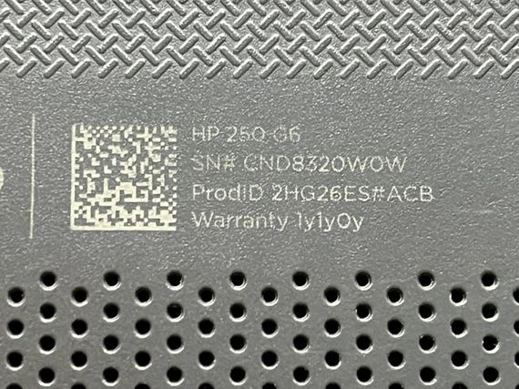 Ноутбук Б-клас HP 250 G6 / 15.6" (1920x1080) TN / Intel Core i3-6006U (2 (4) ядра по 2.0 GHz) / 8 GB DDR4 / 120 GB SSD / Intel HD Graphics 520 / WebCam б/в | Зображення 7