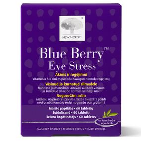 Комплекс для профилактики зрения New Nordic Blue Berry Eye Stress 60 Tabs