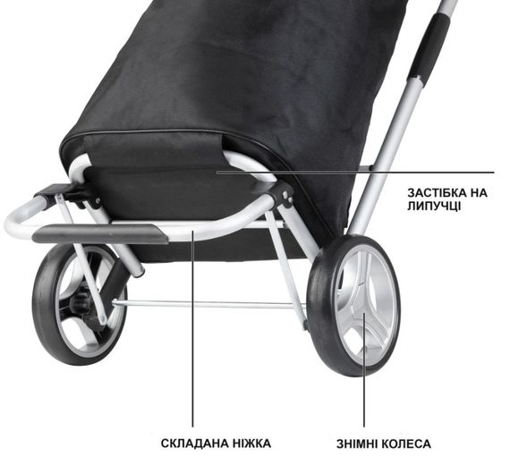 Сумка-візок ShoppingCruiser Foldable Black (604320) | Зображення 4