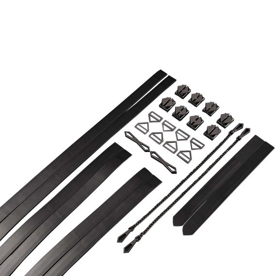 Набор из 8 ремней для связывания LOCKINK 8-Bondage-Straps Restraint Set - Black | Зображення 4