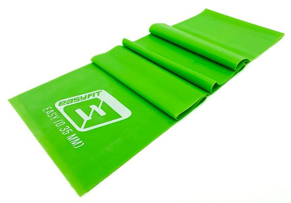 Еластична стрічка-гумка EasyFit для пілатесу, фітнесу, йоги та реабілітації 0.35 мм Зелена (EF-1672-GN)