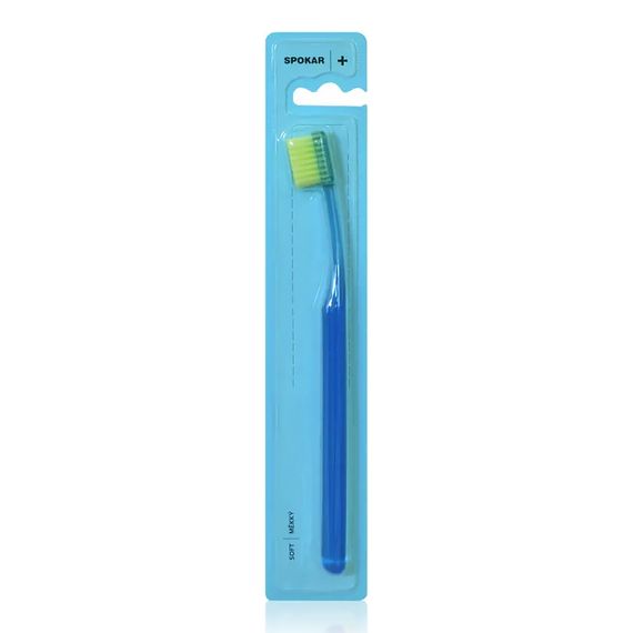 Зубна щітка Spokar 3428 Soft, діаметр щетини 0,12мм., синя