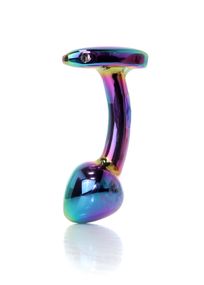 Анальна пробка - Jewellery Multicolour Curved Plug S
