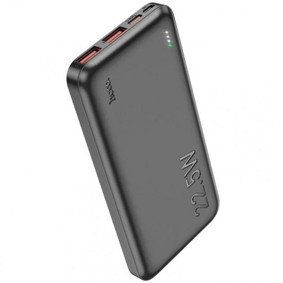 Портативное зарядное устройство Hoco J101 для телефона Power Bank 10000mAh 22.5W Черный | Зображення 2