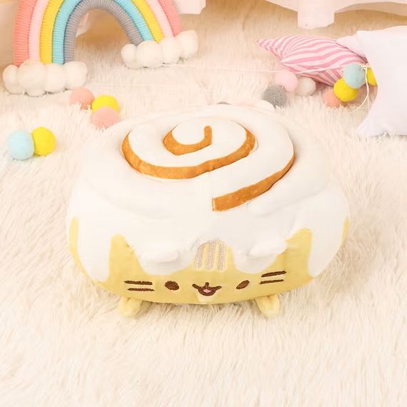 Плюшева м'яка іграшка Кіт Пушин Сінабон 18х14см Pusheen Cat | Зображення 5