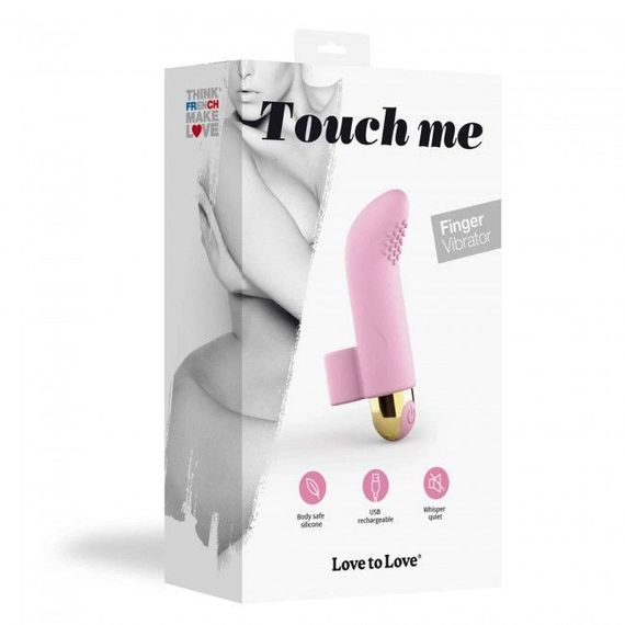 Вібратор на палець Love To Love TOUCH ME перезаряджається, потужний мотор, ROSE | Зображення 3