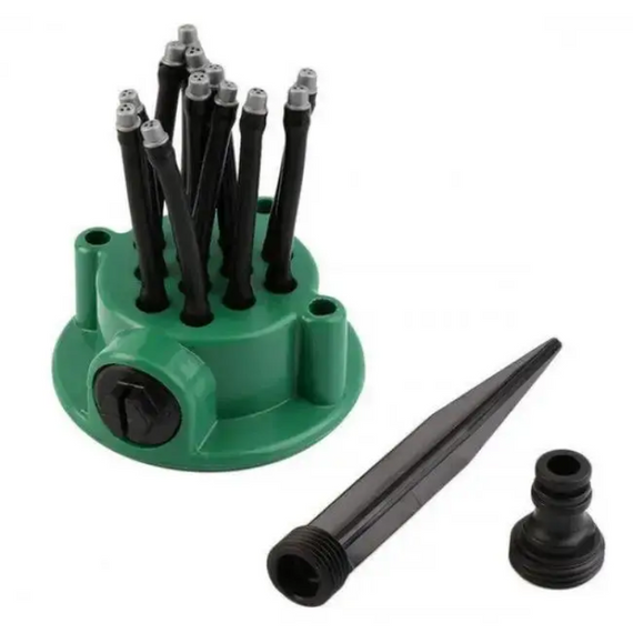 Розумна система поливання газону саду городу, автополив 12в1 Fresh Garden, насадка на шланг | Зображення 3