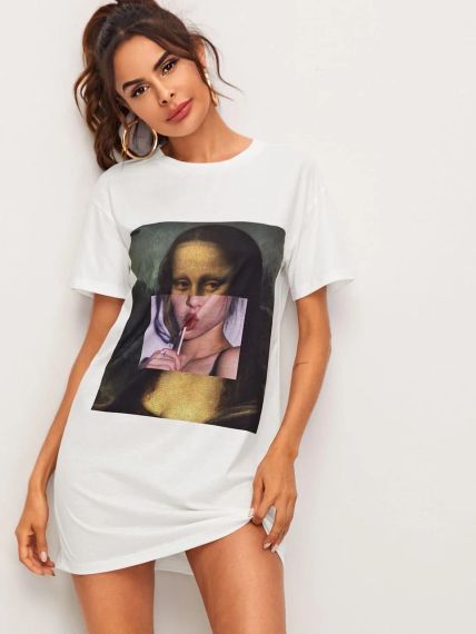 Футболка жіноча з принтом повсякденна L Білий