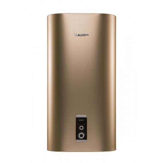 Водонагрівач WILLER Grand, 2,0 кВт, "сухий" ТЕН, 80 л, вертикальний, прямокутний, золотий (EV80DR)