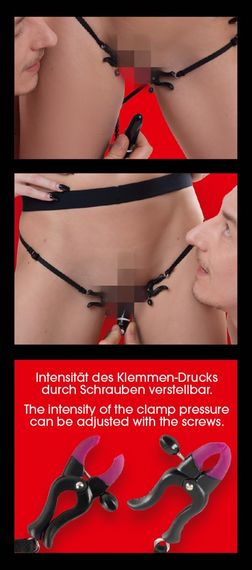 Зажимы для клитора - Bad Kitty Spreader String with sexstyle | Зображення 4