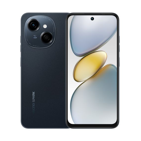 Смартфон TECNO  Spark Go 1 (KL4) 6.67' 4/64ГБ, 2SIM, 5000мА•год, Startrail Black (4894947036439)