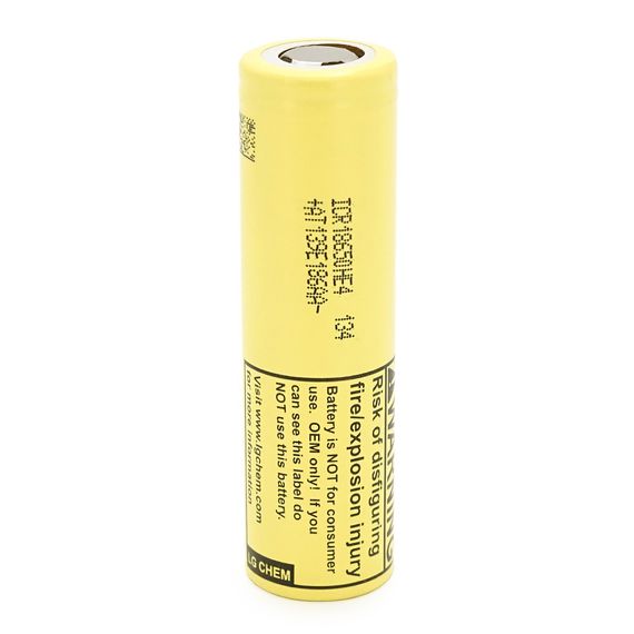 Акумулятор 18650 Li-Ion LG LGDBFIE41865 (LG HE4), 2500mAh, 20A, 4.2 / 3.6 / 2.5V