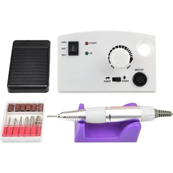 Фрезер для манікюра Nail Drill ZS-602 65W 45тис. об/хв (белый) | Зображення 3