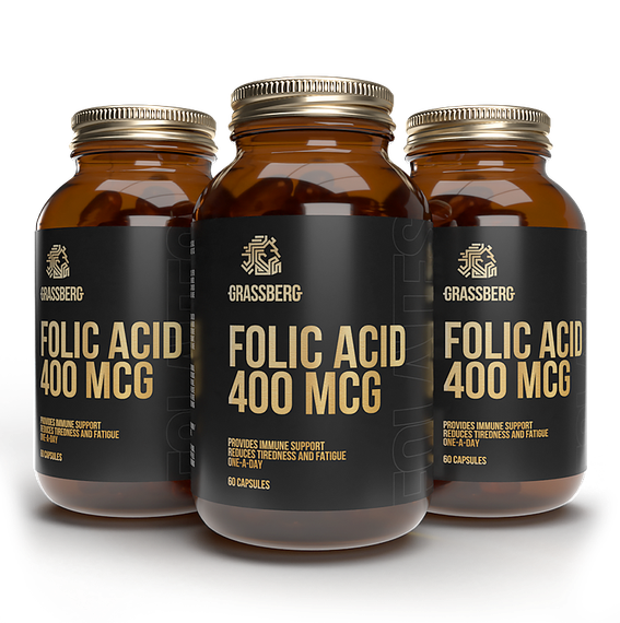 Grassberg Folic Acid 400 mcg 60 caps