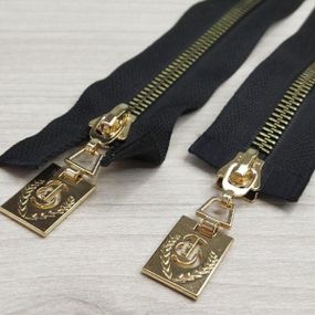 10шт Застібка-блискавка Гілка Т-5 90 см золото 2 бігунка