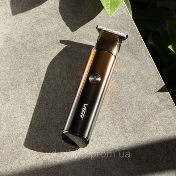 Триммер для стрижки VGR V-986 с насадками и USB, золото | Зображення 1