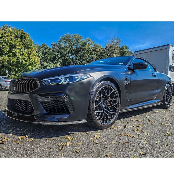 Накладка на передній бампер Lip (для F91/F92/F93 M8, Карбон) для BMW 8 cерія G14/G15/G16 2018- рр | Зображення 7