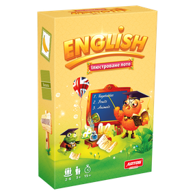 Навчальна настільна гра Лото "ENGLISH" 0796 ілюстрована