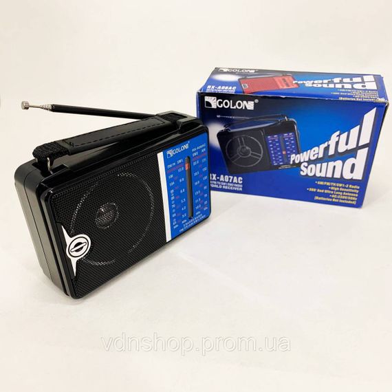 Радіоприймач з хорошою якістю прийому, Класичні радіоприймачі на батарейках, Приймач ретро стиль YM-37 | Зображення 2