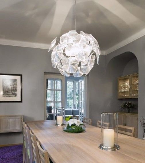 Люстра підвісна на 1 лампочку 26589 Прозорий 50-175х60х60 см. | Зображення 1