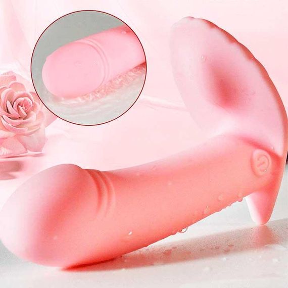 Мінівібратор у трусики метелик USB | Зображення 2