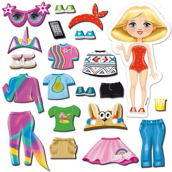 Магнітна гра-одягалка "Trendy girl" VT3204-32 Vladi Toys, в пакеті (4820234763474) | Зображення 1