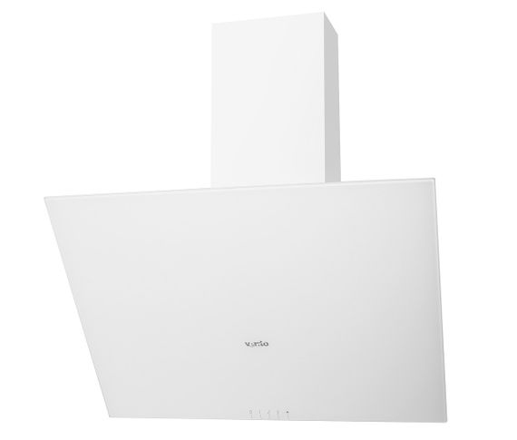 Кухонная наклонная вытяжка белая Ventolux MIRROR 60 WH (750) PB