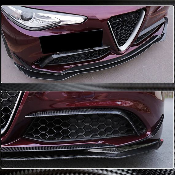 Накладки на протитуманки (для Base, Карбон) для Alfa Romeo Giulia 2016-2022 рр | Зображення 5