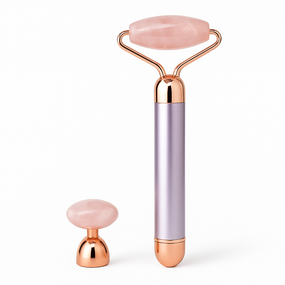 Массажер ролик электрический для лица Facial Roller Massager. Цвет: бежевый FO-17