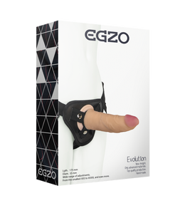 Жіночий страпон EGZO Evolution STR003 (17,5 см х 3,5 см ) Sex Aura
