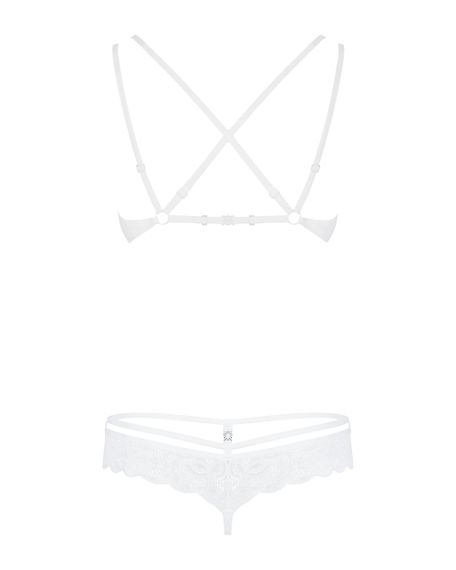 Комплект Obsessive 860-SET-2 set Білий S/M | Зображення 3