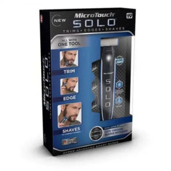 Мужской триммер Micro Touch Solo, Машинка для стрижки бороды 3 в 1 | Зображення 5