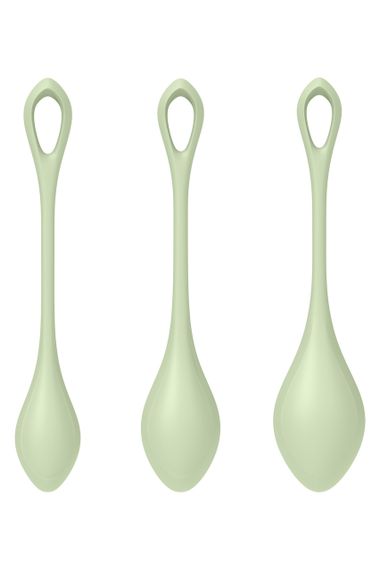 Набір вагінальних кульок Satisfyer Yoni Power 2 light, зелений sexstyle | Зображення 6