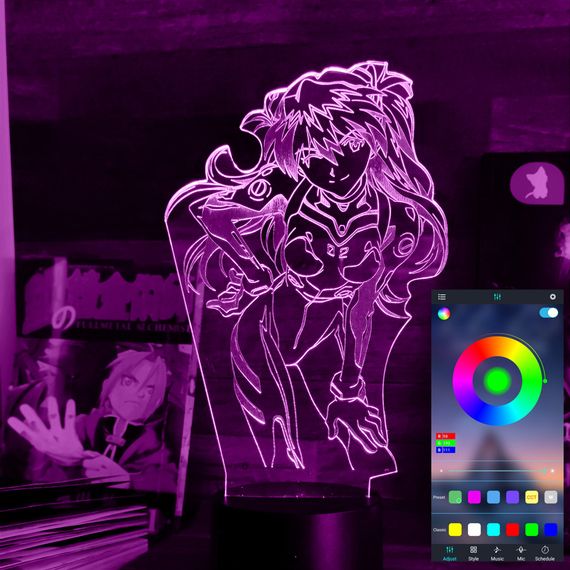 Акриловый светильник-ночник управление с телефона Аска Лэнгли Сорью tty-n001569