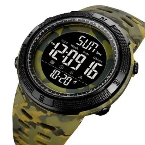 Годинник наручний чоловічий SKMEI 2070CMGN ARMY GREEN CAMO. Колір: зелений камуфляж | Зображення 2