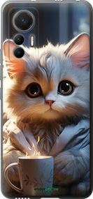 Чохол на Xiaomi 12 Lite Білий кіт "5646u-2579-2448"