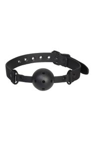Кляп BLAZE BALL GAG WITH PAINTING EDGE BLACK, Черный, Регульований