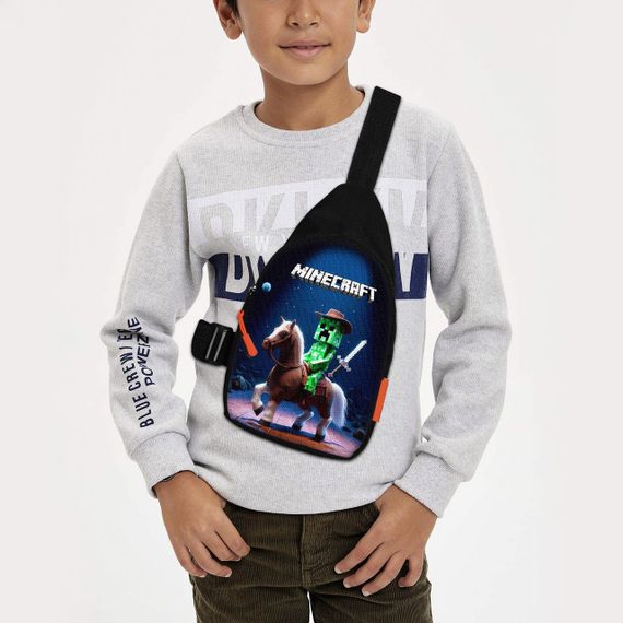Сумка через плече дитяча Minecraft 29х17 см сумка слінг для хлопчика (02126)
